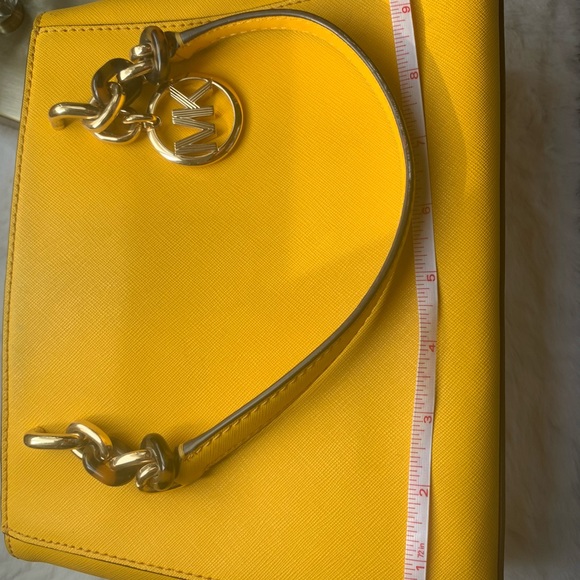 Michael Michael Kors Bags | Michael Kors Yellow Multi-Compartment Handbag | - Picture 7 of 9